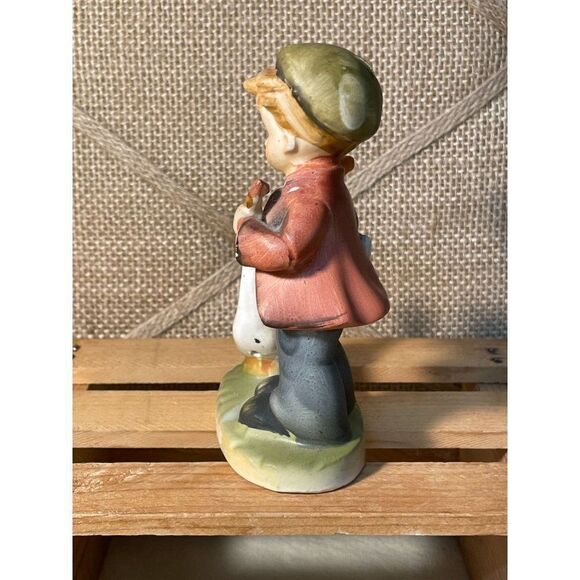 Vintage Arnart 5th Ave Collectible Figurine Boy With Goose - Picture 4 of 6